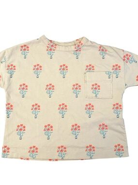 Zara Baby Floral Print Pocket T-Shirt 9-12 Months